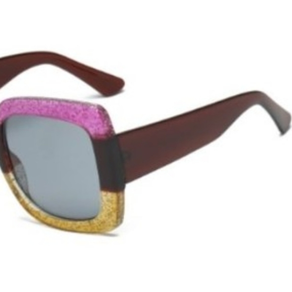Oversize Sunglasses Pink/Gold - Picture 3 of 4